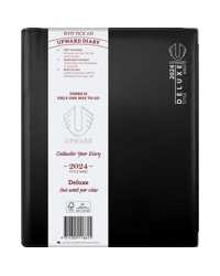 DIARY 2025 UPWARD B5 PVC DELUXE WTO WIRO MONTHLY TABS BLACK 8442