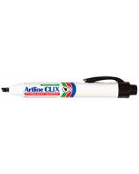 MARKER ARTLINE 93 CLIX RETRACT PERM 4MM CHISEL NIB BLACK BX12