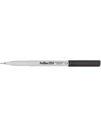 MARKER ARTLINE 250 PERMANENT 0.4MM PLASTIC NIB BLACK BX12
