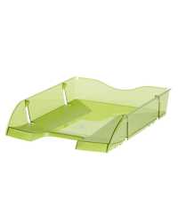 DOCUMENT TRAY MAPED HELIT TRANSLUCENT GREEN BX6