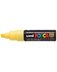 MARKER UNI POSCA PC8K CHISEL STRAW YELLOW