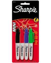 SHARPIE MINI BUSINESS COLOURS ASST 4 PACK