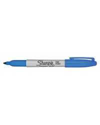 MARKER SHARPIE PERMANENT FINE POINT TECHNO BLUE BX12
