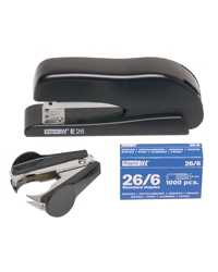 STAPLER RAPID E26 H/STRIP BLACK VALUE PACK