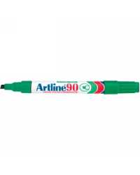 MARKER ARTLINE 90 PERMANENT 5MM CHISEL NIB GREEN BX12