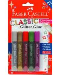 GLITTER GLUE FABER CLASSIC CRD5