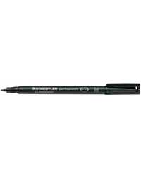 MARKER OHP STAEDTLER 317 PERM MED BLACK BX10
