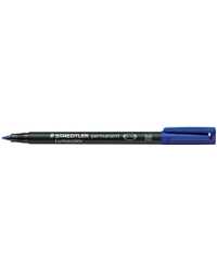 MARKER OHP STAEDTLER 317 PERM MED BLUE BX10