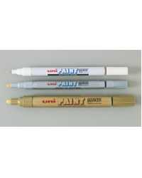 MARKER UNI PAINT PX20 MED WHITE BX12