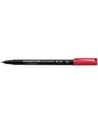 MARKER OHP STAEDTLER 317 PERM MED RED BX10