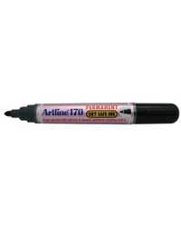 MARKER ARTLINE 170 PERMANENT 2MM BULLET NIB BLACK BX12