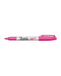 MARKER SHARPIE PERMANENT FINE NEON FLURO PINK BX12