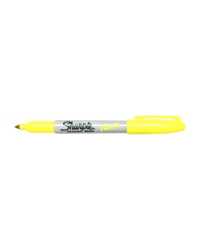 MARKER SHARPIE PERMANENT FINE NEON FLURO YELLOW BX12