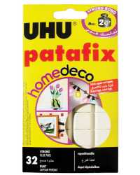 GLUE UHU PATAFIX HOMEDECO 32 PIECE HOLDS MAX 2KG BX12