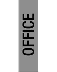 SIGN APLI S/ADH PK1 OFFICE SILVER