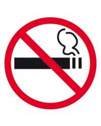 SIGN APLI S/ADH PK1 NO SMOKING