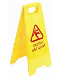 SAFETY SIGN ITALPLAST WET FLOOR YELLOW