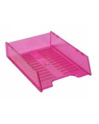 DOCUMENT TRAY ITALPLAST MULTIFIT TRANSLUCENT PINK