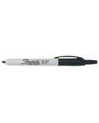 MARKER SHARPIE RETRACT FINE BLACK 36701 BX12
