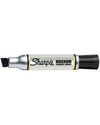 MARKER SHARPIE MAGNUM 44 XYLENE FREE CHISEL BLACK BX12