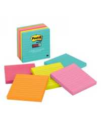NOTES SUPER STICKY POST-IT 100MMX100MM 675-6SSMIA MIAMI PK6