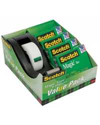 TAPE DISPENSER SCOTCH 810K4-C60 VALUE PACK BLACK