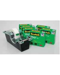 TAPE DISPENSER SCOTCH DS520 W/6 BONUS MAGIC TAPE