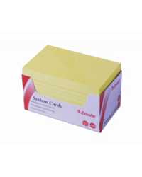 SYSTEM CARDS ESSELTE 6X4 RULED YELLOW PK300