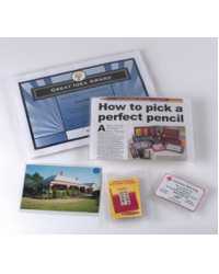 CARD HOLDER MARBIG A5 PLASTIC (NO HOLES) CLEAR PK10