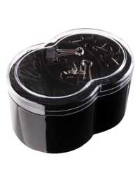 PINS & CLIPS SET ESSELTE WOW BLACK