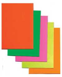 SIGN BLANK CARD FLUORO SML PK100