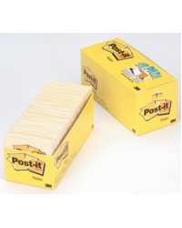 NOTES POST-IT 654-18CP 76X76MM CABINET PACK YELLOW BX18