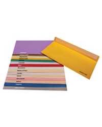 ENVELOPE QUILL DL KIMBERLEY METALLIQUE AQUA MARINE PK25