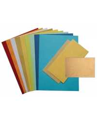ENVELOPE QUILL DL LEATHERGRAIN WHITE PK25