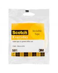 TAPE INVISIBLE EVERYDAY SCOTCH 501 18MMX66M