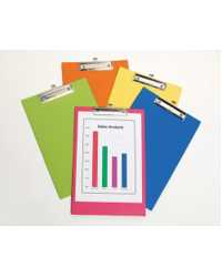 CLIPBOARD B/TONE F/C PVC TROPICAL ASST PK10