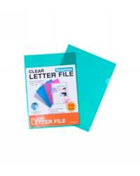 LETTER FILE B/TONE A4 TRANS GREEN PK10