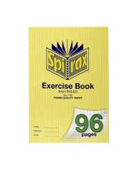 EXERCISE BOOK SPIRAX A4 108 8MM RULED 96PG PK10