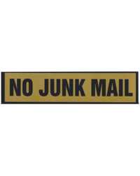 SIGN NO JUNK MAIL LARGE SELF ADHESIVE