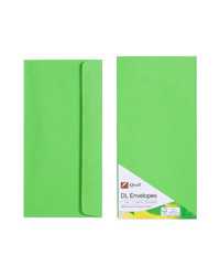 ENVELOPE QUILL DL 80GSM LIME PK25