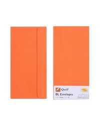 ENVELOPE QUILL DL 80GSM ORANGE PK25